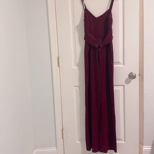 Wayf burgundy jumpsuit. New